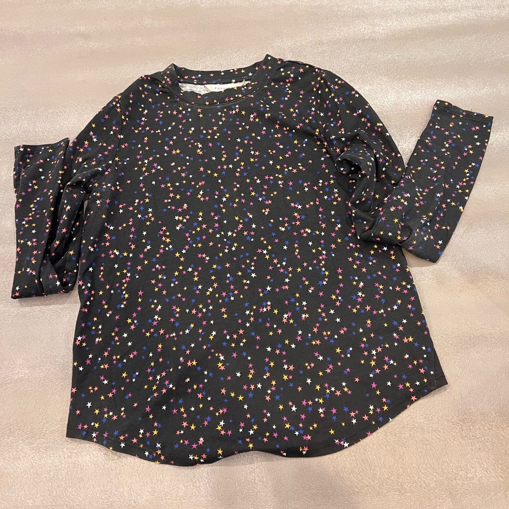 Popsugar Print Long Sleeve T-shirt. Size XS